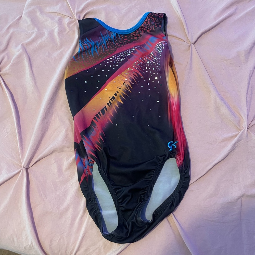 GK Multicolor Gymnastics Leotard